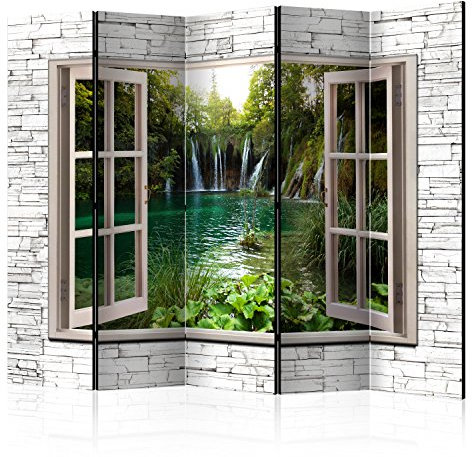 RAUMTEILER/PARAVENT B&D XXL - Fensterblick Fenster, 225x172 cm, 5-teilig