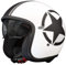 PREMIER Helm Vintage Star 8 BM,Weiss/SCHWARZ,L