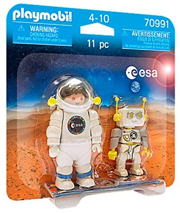 PLAYMOBIL Space 70991 DuoPack ESA Astronaut und Robert, Empfohlen ab 4 Jahren