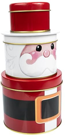 Zerodeko Empty Tin Box Small Tinplate Can Candy Storage Christmas Decor Festive Tinplate Material