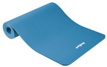 Hochwertige Yogamatte für Pilates, Fitness und Yoga REBEL ACTIVE RBA-3151-BL; 183x61 cm, Dicke 1,5 cm, NBR, Blau