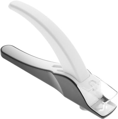 minkissy Cortaúñas Profesional De Acero Inoxidable Para Uñas Postizas 1 Unidad Tamaño Medio Antisalpicaduras Herramienta De Manicura Ergonómica Mango Antideslizante Para Uso Portátil En Salón y Hogar