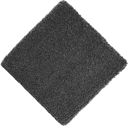 Quantum Interior by Maxland Teddy Stuhlkissen, 40x40x2,5 cm, Fell-Optik, weich, modern, Flauschige Sitzkissen, Moderne Bankauflage (Anthrazit)