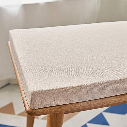 Wasserdichtes, rutschfestes, personalisiertes Gartenbankkissen für drinnen und draußen, 2- und 3-Sitzer-Pad, Ersatz-Schaumstoffkissen für Rattanschaukel, Hängematte, Sofa, Stuhl, Beige, 160 x 40 x 5