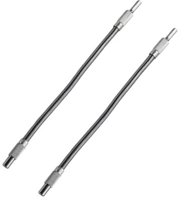 Veemoon 2pcs Drill Bit Holder Connection Adapter Metal Flexible Extension Shaft for Electric Drill Compatible