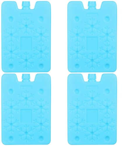HONITANO 4 Piezas Acumuladores Frío para Nevera Portátil Bloques Hielo Reutilizables Compacto y Material PE Resistente para Fiambreras y Bolsas Isotérmicas