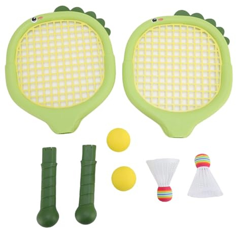 OKOVO Kinder-Tennisschläger, interaktives Badminton-Tennisschläger-Set mit 2 Federbällen und 2 Tennisbällen