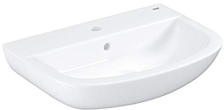 Grohe BAU Ceramic | Bathroom Ceramic – Washbasin 65 cm + Grohe Drain Trap, 39440000