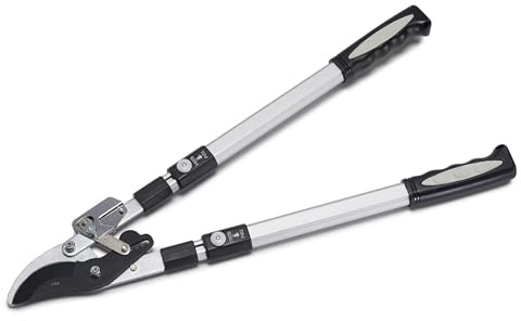 Tree Trimmer Loppers - Double Ratcheting Bypass Pruners - Extendable 26 - 40 Long Handles - Loppers for Tree Trimming Heavy Duty by Kings County Tools