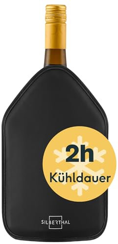 SILBERTHAL Refrigeratore per bottiglie vino - Elastico - Nero - Busta raffredda vino spumante frizzante e champagne