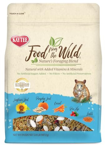 Kaytee Food from The Wild Natural Pet Hamster Food, 2 Pound