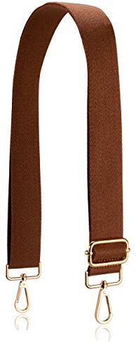 Allzedream - Correa de repuesto suave y ajustable para bolso cruzado, Marrón, M, Elegante