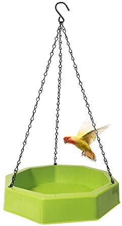 Bseical Bain d'oiseaux à Suspendre,Abreuvoir Oiseaux Exterieur,Bains pour Oiseaux Sauvage,Mangeoire Oiseaux Exterieur Suspendue,avec 6 Abreuvoir Oiseaux, Bain d'oiseaux à Suspendre Jardin Accessoires