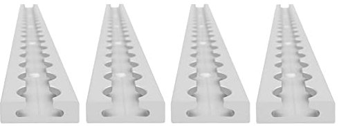 lasiprofi Airlineschiene eckig, gebohrt, 1.000 mm, 2er Set | Zurrschiene | 100 cm | kompatibel mit Fittingen | Silber eloxiert | für Transporter, Wohnwagen, Sprinter UVM. | Aluminium | 1 m