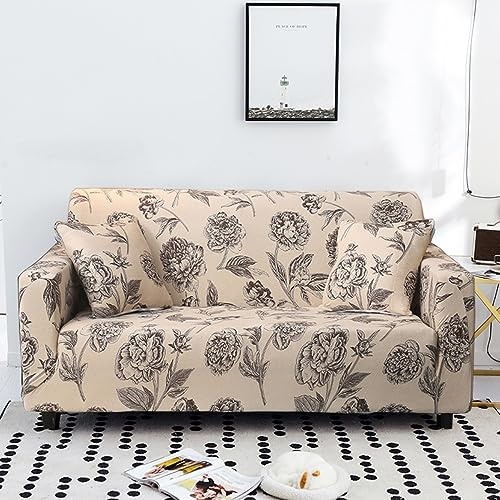 OKJK Sofabezug Stretch bedruckter weicher und bequemer Stoff für sofaschoner im Wohnzimmer, staubdicht, maschinenwaschbar. Für das Ecksofa müssen Sie 2 Stück kaufen. (Color 32,Larege 190-230cm)