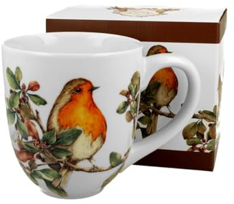 DUO ANIMALS XXL Becher 1000 ml ROBIN New Bone China Porzellan