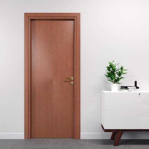 PORTE ITALIANE Innentüren mit Flügeltüren aus High-Density-Laminat, Rahmen aus Holz, wasserfest, verschiedene Größen, Schlösser und Griffe gratis HOPPE Kirsche 90 x 210 cm DX