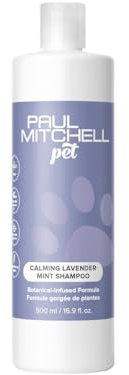 Paul Mitchell Pet Calming Lavender Mint Shampoo, Botanical-Infused Dog Shampoo, 16.9 fl oz