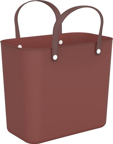 Rotho Albula shoppingkorg 25 l, plast (PP återvunnen), röd, 25 l (40,0 x 23,5 x 34,0 cm)