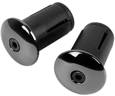 1 Paar Fahrrad Lenkerstopfen Rennrad, Lenkerendstopfen, Lenkerendkappen, Bar End Plugs, Aluminium Fahrradlenker-Endstopfen, Lenkerstopfen Rennrad, Bar Ends Innenklemmung, für Mountainbike MTB Fahrrad