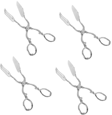 ABOOFAN 4pcs Clips Cooking Tongs Serving Tongs for Parties Hotels
