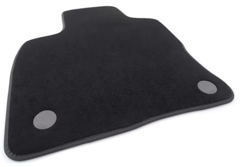 Fahrermatte für Dacia Duster II ab 2018 Velours Automatte Fahrerseite Fußmatte Original Qualität Matte Schwarz