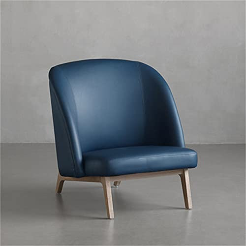 CAFIEDR Sofasessel „Nordic Expression“, mittelgroß, antiker Loungesessel aus Leder mit hoher Rückenlehne, Einzelsofa, Lesesessel