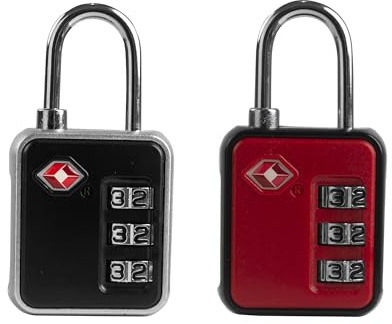 UP Security Gepäckschlösser, TSA-genehmigt, Kombi-Schloss für Fitnessstudio-Schließfach, kleines Kombinationsvorhängeschloss, TSA-Vorhängeschlösser für Gepäck, Reisekoffer, Waffenkoffer