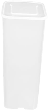 Warmhm Boîte à Pain Couvercle Hermétique 33 Cm en Polypropylène Blanc Conserve et Distribue Pain Frais Portable Cuisine Rangement Pratique