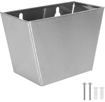Alide Recogedor de tapas de botellas de cerveza, cubo de pared para tapas de botellas, caja de almacenamiento de tapas de botellas de acero inoxidable