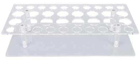 Luocute Organisateur de Parfum Rollerball, 36 Espaces, Support de Rangement de Parfum en Acrylique Transparent avec 16 Grands et 20 Petits Trous pour Présentoir de Rouge à Lèvres et de