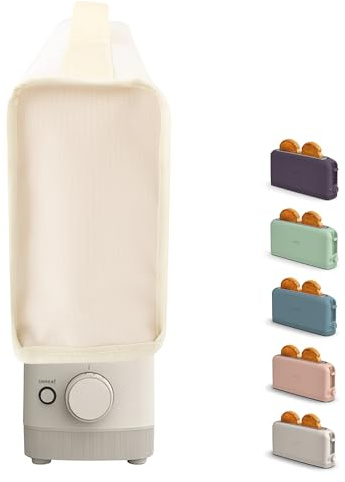 Toaster Cover Compatible with bella 2 Slice Slim Toaster,Waterproof Heatproofant Dustproof Protective Case Heavy Duty Cover - Beige