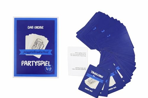 STUWU Junggesellenabschied Trinkspiel ab 18 – 64 Karten JGA Partyspiel für Männer – Lustige Aufgaben für Bachelor Party – Geschenk für den Bräutigam