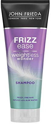 John Frieda Weightless Wonder Shampoo for Frizzy, Fine Hair with Aloe Water 250ml, Hydrating Lightweight Shampoo for Fine, Frizzy Hair