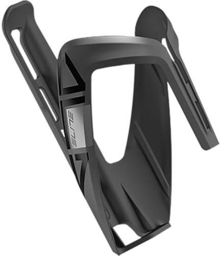 Elite ala Portabidón Negro Skin Soft Touch – Ligero Resistente FRP – Bicicleta Carretera MTB Gravel – Portabidon Ciclismo Universal