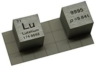 嘉信誉 Lutetium (Lu) Dichtewürfel, Laborqualität, präzise über 99,9 % hochrein, verwendet für Laborversuche, persönliche Hobbys und Sammlungen (Größe: 10 mm, Farbe: matt)