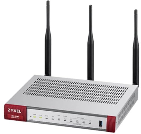 Zyxel USGFLEX100AX ZyWALL Cyber Security Firewall | 1-Jahres-UTM-Sicherheitspaket | VPN | Wifi 6 | Business Class | Bis zu 40 Benutzer | Nebula Cloud Option