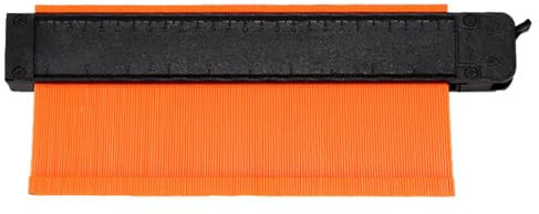 Jauge de profil de sol – Outil de contour portable et précis, jauge de profil multi-usage | Règle de contour de menuiserie avec échelles en pouces et en cm, jauge de profil de sol réglable et Flexible