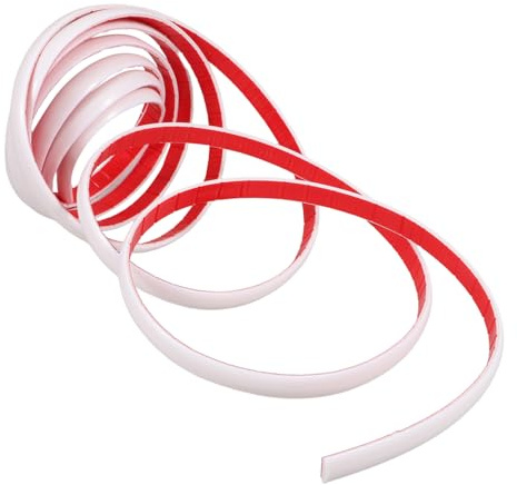 Gadpiparty Autocollant Décoratif Moulure Auto-adhésive Flexible Peau à Coller Pour Garniture Angle Et Jointure Bande Étanchéité Pour Sols Et Coins Muraux Blanc
