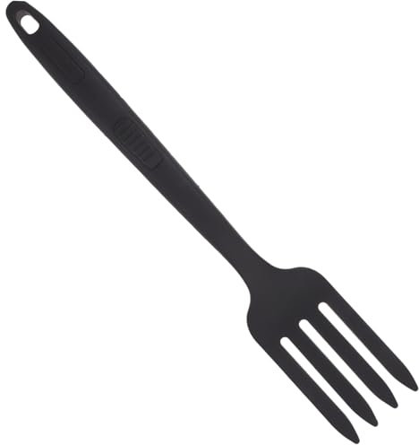 CONGARTENO Forchetta Da Cucina in Silicone Grande, Resistente e Leggera, Manico Ergonomico Per Pasta, Noodle e Insalate, Utensile Pratico Per Uso Quotidiano in Cucina