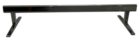 LEEFAI Pro Fingerboard Rail Metal,Mini Finger Skateboard Rail for Fingerskateboard Ramp and Park, 20,6 x 6,9 x 3,8 cm (schwarz)