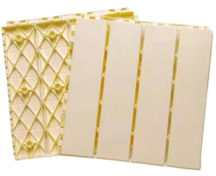 NJIEzhao Terrassenfliesen aus Holz Outdoor-Imitation Holzboden Kunststoff Terrasse Balkon Bad Garten Hof Ökologisches Mosaik 30x30cm(4Pcs Beige)