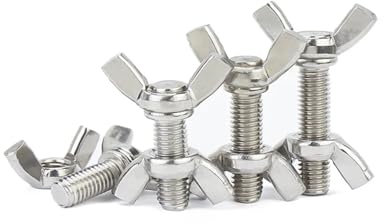 LYCCS Boulon à Oreilles en Acier Inoxydable A4 316, écrou à Oreilles, vis à Oreilles, vis à Oreilles à Serrage Manuel, DIN316(M8x30mm)