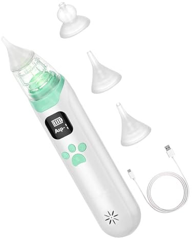 Elektrischer Nasensauger für Kleinkinder, Nasenrotzsauger Kleinkinder | Elektrischer Nasensauger für Kinder mit 3 Silikondüsen - Beruhigende Musik Anti-Rückfluss-Unterdruck-Rotzreiniger