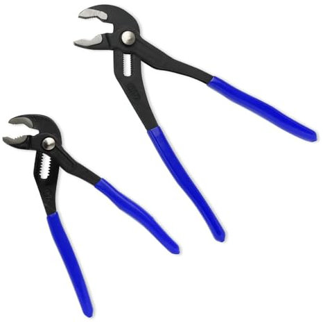 Water Pump Pliers Set, 10-inch & 8-inch Spanner Sets, Adjustable Pliers Wrench, for Repairs Quick Release Adjustable Plier Set