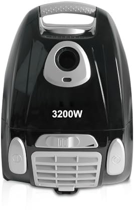 TS TAC-SKY Aspirapolvere Verticale Potente For Uso Domestico - Aspirapolvere Elettrico Con Cavo Da 4 M, Potente Aspirazione Da 3200 W For La Pulizia Di Tappeti E Pavimenti Duri