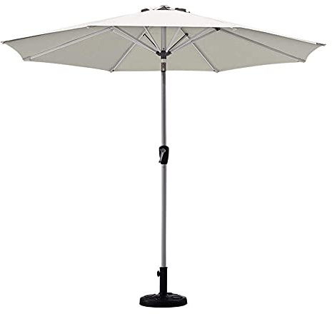 CLSDRZC Sun Parasol Parasols Green Garden Patio Table Umbrella with Tilt and Crank, Perfect for Outdoor Yard, Beach Commercial Event Market, g, Swimming Pool, Without base good
