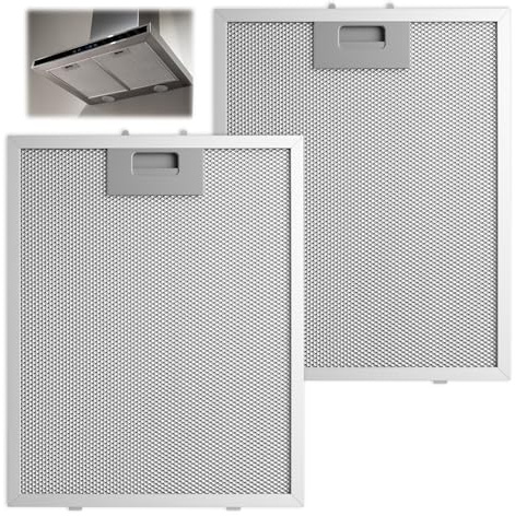 Filtre à Graisse métallique pour Hotte Aspirante, 320 x 260 x 10 mm, 2 Filtres en Aluminium 5 Couches pour Hottes, Filtre Hotte Universelle, Large Gamme D'applications, Compatible Avec la Plupart Des