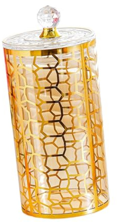 AFXGUSD Bote para Café, Tarro Decorativo para Guardar Alimentos Secos con Tapa, Bote para Té, Recipiente para Guardar Dulces, Especias, Pasta Y Secos, Diamante Marrón, Individual