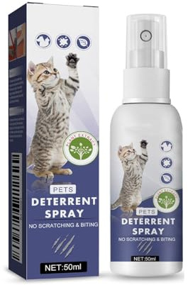 Uzionoie Spray Repelente De Gatos,Repelentes Orina Spray,Triple Acción,Adiestramiento,Evitar Pipi Perros y Gatos,Eliminador De Olores,Uso Lnterior y Exterior,No Mancha,Aroma Cítrico
